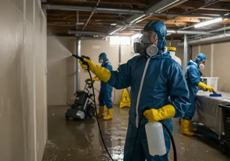 Basement Sanitization and Antimicrobial Treatment process in Marlboro Meadows, MD